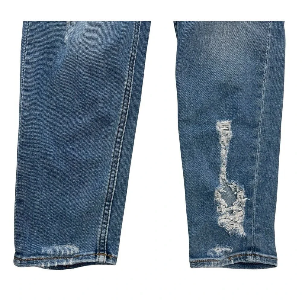 Vigoss Jagger Skinny Jeans Womens Size 29 x 27 Medium Wash Distressed Denim